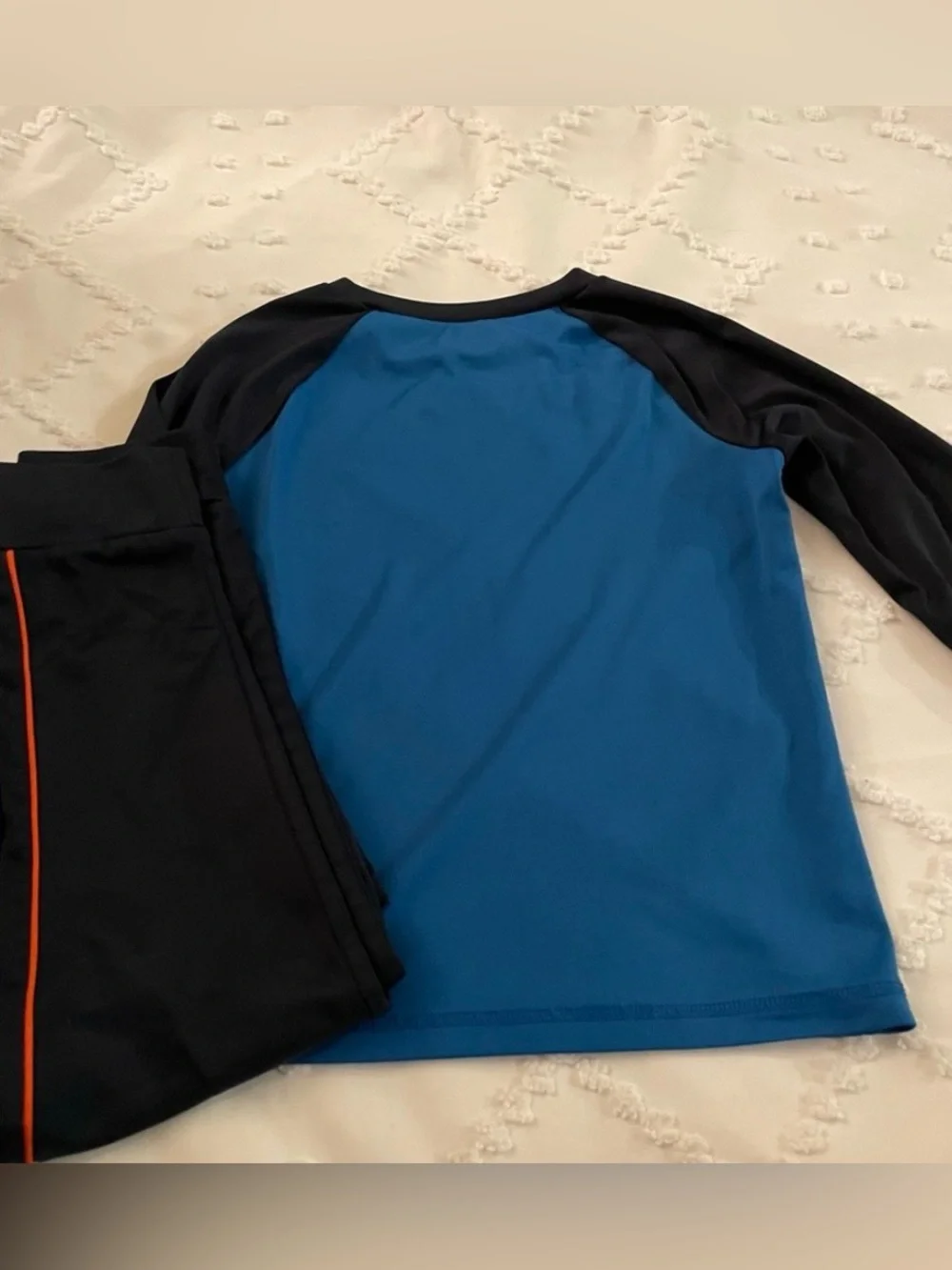 Jumping Beans Blue & Black 'Hoops Swish' Athletic Set